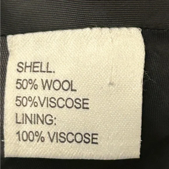 REISS Wool Viscose Blend Textured Full-Zip Cape Jacket